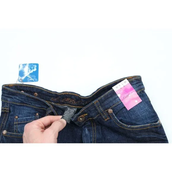 NOS Vintage Y2K Lot 29 Womens Size 3 Looney Tunes Wide Leg Flared Denim Jeans